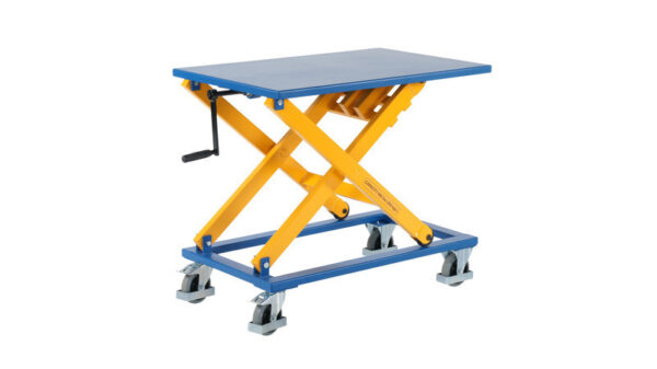 Handmatige heftafel met slinger – 950 × 600 mm, 300 kg Handmatige heftafel met slinger – 950 × 600 mm, 300 kg