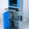 Computerkast voor flatscreen – blauw/grijs, 19 inch Computerkast voor flatscreen – blauw/grijs, 19 inch