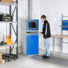 Computerkast voor flatscreen – blauw/grijs, 19 inch Computerkast voor flatscreen – blauw/grijs, 19 inch