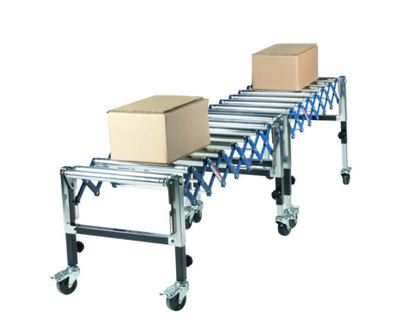 Flexibele rollenbaan met stalen rollen – 1295 mm, 136 kg Flexibele rollenbaan met stalen rollen – 1295 mm, 136 kg