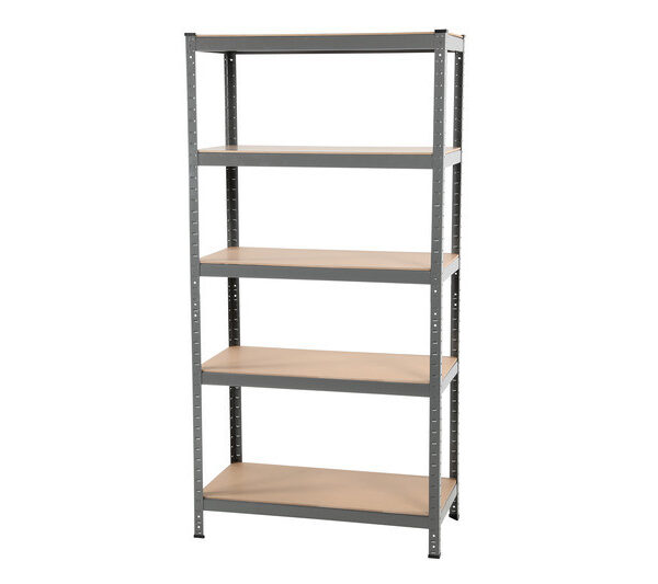 Houten stelling – 5 legborden, 900 mm Houten stelling – 5 legborden, 900 mm