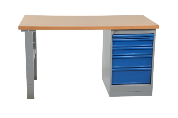 Werkbank met onderkast met 5 laden – 1.600/2.000 mm Werkbank met onderkast met 5 laden – 1.600/2.000 mm