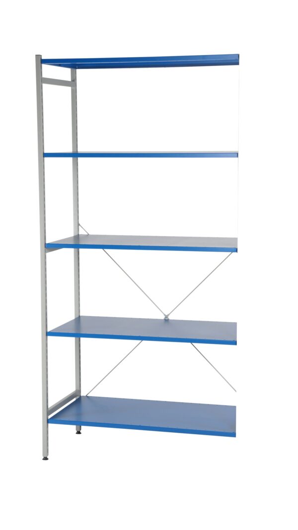 Hyllo stelling met rechte legborden – aanbouwsectie 500/1.000 mm Hyllo stelling met rechte legborden – aanbouwsectie 500/1.000 mm