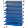 Hyllo stelling met schuine legborden – basissectie 500/1.000 mm Hyllo stelling met schuine legborden – basissectie 500/1.000 mm