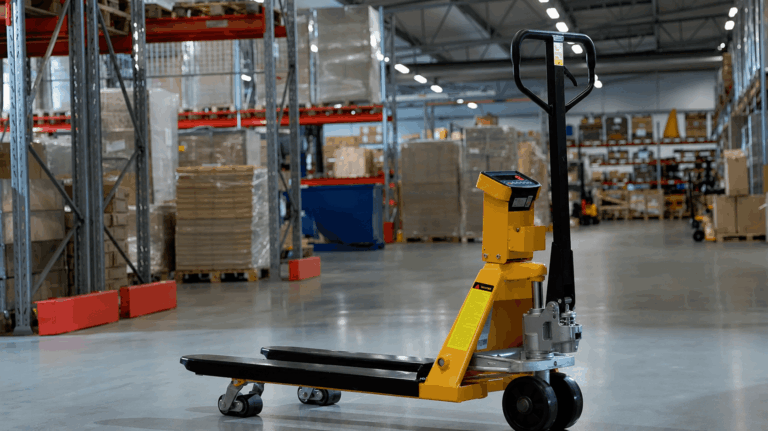 Palletwagen met weegschaal van Storak