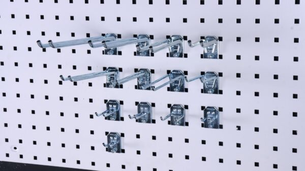 Dubbele haken voor gereedschapsbord – afbeelding 2 Dubbele haken voor gereedschapsbord – afbeelding 2